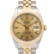 【二手】ROLEXDatejust T 字頭 16233 CH/BA K18（黃金）不鏽鋼男士腕錶