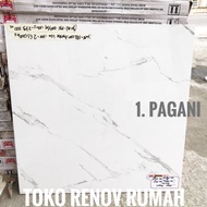 promo termurah granit lantai 60x60 putih motif carara (glossy)/ granit