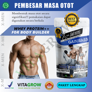 PAKET LENGKAP SUSU & KAPSUL SUPLEMEN PEMBENTUK OTOT PRIA 10X ORIGINAL Obat Herbal Untuk Penambah Mas