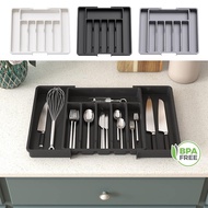 【COD】Kitchen Drawer Divider Tableware Storage Box for Spoons Forks Separation Cutlery Organizer