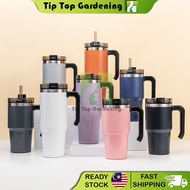 TIPTOP 600ml / 900ml Tumbler Mug Handle Stainless Steel Vacuum Thermal Cup Coffee Mug