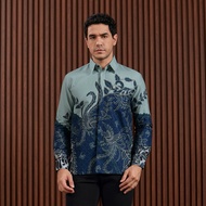 Enzy Batik Essential Kemeja Batik Pria Nayara - Hijau Mint