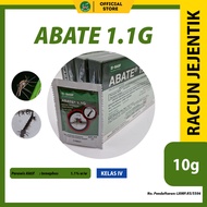 Abate 1.1G Racun Jejentik temephos 1.1% 1 sachet 10g tempat air bertakung stagnant kolam tangki