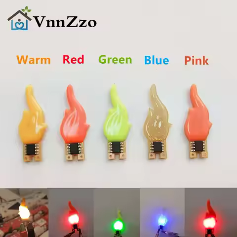 Led Flash Flame Filament Four-color 3V Candles Edison Flame LED Filament Diode Birthday Party Decora