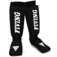 【SALES】 FIVING new cotton boxing shin guards MMA instep ankle shin guards TKD Taekwondo mat Muay Thai training shin guards