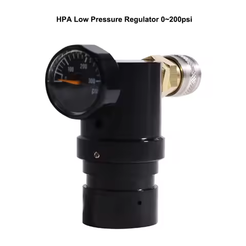 CO2 Air Regulator Micro MR GEN2 Valve for HPA SLP Tank Ajustbale Pressure 40-200psi,Straight Coil Ho