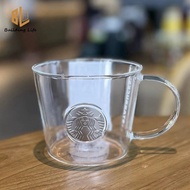 Starbucks Cup 355ml Transparent Glass Simple Mug Coffee Cup