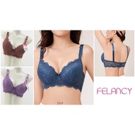 Women's Underwire Bra Demi Bra Medium Foam FELANCY 36CD 38C Lace Premium Lace Underwear 251F