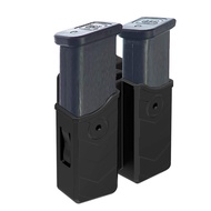 OWB Double Magazine Holster, Universal Magazine Holder for 9mm/40 Dual Stack Magazines fit Glock/S&W