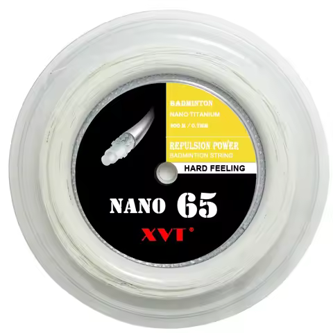 XVT NANO 65 Hard feeling 200 meters badminton string / badminton racket string free shipping