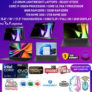 LG Gram Lightweight Premium Laptop Ultra 5 7 9, 16,32GB 1TB, 2TB 15,16,17" Touch X360 Excellent Cond
