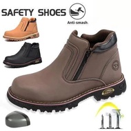 Shoes SAFETY SHOES / SAFETY BOOTS Men ZIP ON Mid Cut Steel Toe