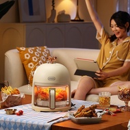 Colorful Dingdang Air Fryer Transparent Visible Household Multifunctional Steam Glass Air Fryer