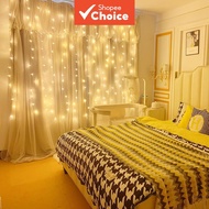 300 LED Curtain Lights 3x3M with 8 Modes USB Christmas Fairy Lights Cascade Window Decoration 300 LE