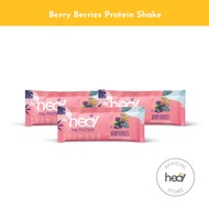 Heal Berry Berries Protein Shake Powder Bundle of 3 Sachets - Dairy Whey Protein - HALAL - Meal Repl