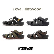 Teva Flintwood Toe Sandals Amphibious Shoes Rubber Outsole Adjustable Quick-Drying Mesh Black Gray Green Brown Coffee [ACS]