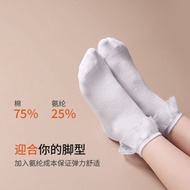 Dance World Hegemony Children Latin Dance Socks White Lace Competition Socks Performance Exam Dance 