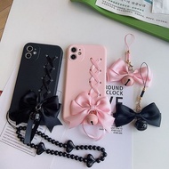 铃铛蝴蝶结12mini/13promax/14手机壳6s/7/8plus套XR软 Bell Bow 12mini/13promax/14 Phone Case 6s/7/8plus XR Soft C