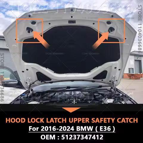 For 2016-2024 BMW 530i 540i 640i 740i 750i X3 X4 X5 X6 X7 Z4 M5 Hood Lock Latch Upper Safety Catch 5