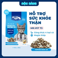 [1kg] Thức Ăn Hạt Cho Mèo MRVET T3 TIẾT NIỆU - Hỗ trợ sức khỏe thận - Rộn Ràng Petshop
