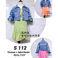 2 in 1 dress, premium jeans jacket 2-5y