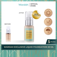 Wardah Exclusive Liquid Foundation - High Coverage, Silky Smooth Matte Finish Foundation with SPF 30