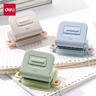 Deli three-hole and six-hole puncher for multi-hole loose-leaf notebooks a4Hole puncher for student 