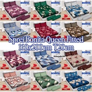 BONITA QUEEN FITTED BEDSHEET 160X200CM H20CM || ORIGINAL BONITA BED SHEETS
