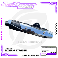 Silencer Knalpot STANDAR racing SKORPIO Original Jhoe Muffler
