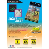 CRIMSON FISHING LIGHT ASSIST HOOK for Jigging, Casting, Shore, Bottom, Lure Fishing.