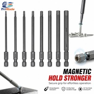 Allen Key Bit Set 8Pcs S2 Steel Heat Treated Magnetic Tips 1/4 Hex Shank H1 5 H8
