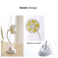 stand fan mini fan ceiling fan 360 Degree Rotation [3 Speeds] USB Fan with Clip USB Cable Rechargeab