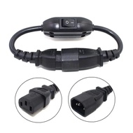 ly C14-C13 Extension Power Cord, IEC 320 C13 Female to C14 Male with 10A On/Off Switch Power Adapter