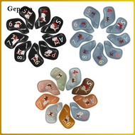 Gepnoo 9Pcs Golf Iron Head Covers Set, Fun And Portable  Headcover 4-9, P, A, S, Beginner Protection