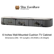 Star Furniture 180CM / 6 Feet Wall-Mounted Cushion TV Cabinet