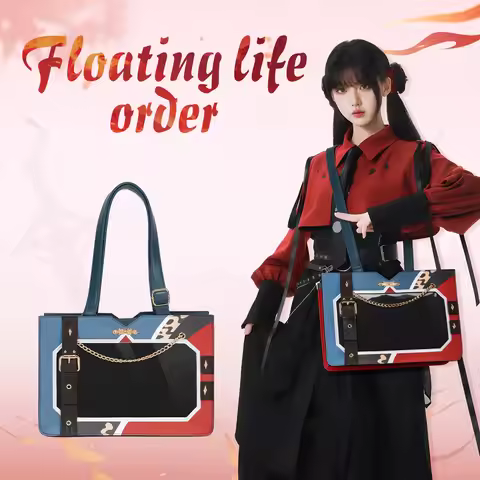 Floating Life Flower Bloom Ita Bag Armor-Inspired Design Semi-Transparent Display Crossbody Bag Shou