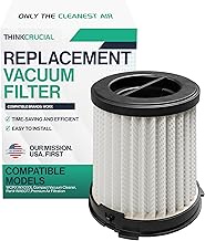 Think Crucial High-Efficiency Replacement Filter Compatible with WORX WX030L Compact Vacuum Cleaner,