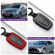 accessories key cover case for toyota corolla 2019 + corolla cross 2021 2022