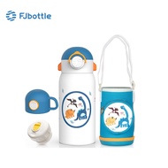 FJbottle Tumbler Water Bottle Kids 600ml with Straw & Bag 316 Stainless Steel BPA Free