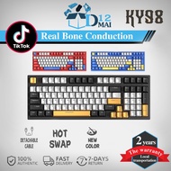 ky98 98 Keys Mechanical keyboard RGB Backlit Hot Swappable Compact Gaming Keyboards for Keyboard Typ