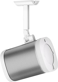 Speaker Wall Mount and Ceiling Mount for Sonos One sl, One - Swivel &amp; Tilt Adjustable Mounting Brackets for Sonos One, One SL Speaker Mounts, White