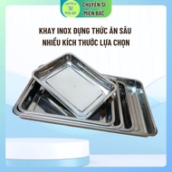 Stainless steel food tray size 50x35 - 4.8cm deep rice tray, baking tray, dining table tray