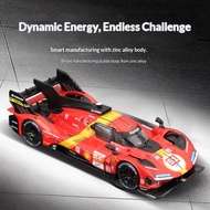 Ye Yifei Le Mans Series Bburago 1:43 Ferrari 499P Diecast Alloy Car Model Metal Vehicle