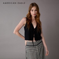 American Eagle Tie Front Quilted Vest เสื้อกั๊ก ผู้หญิง (NWSB 035-6314-001)
