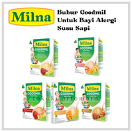 Milna Bubur Bayi Goodmil 6 Bulan Dan 8 bulan - Bubur Tanpa Susu Sapi - Anti Alergi - MPASI