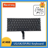 NEW Original A1466 Keyboard US UK for MacBook Air 13'' A1466 Russian Keyboard Spanish A1369 Thai/Korean 2010-2017 With Screws