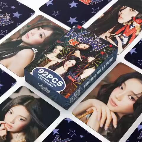 92pcs AESPA WESTEKN HOUSE Photocards Lomo Cards Set Photocards Photo Lomo Cards Fans Collection Prin