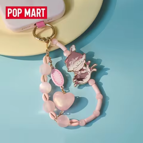 POP MART DIMOO CRUSH ON COFFEE Series Mobile Phone Chain Genuine Blind Box Mystery Box Kawaii Orname