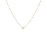 TIFFANY＆CO 18K玫瑰金Diamonds by the Yard鑽石項鍊
