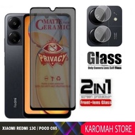 LAYAR Screen Protector Ceramic Matte Anti Spy Privacy Xiaomi Redmi 13C 4G / poco C65 2023 Screen Pro